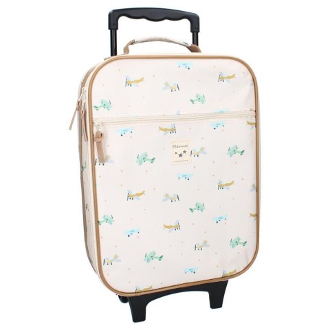 Walizka dla dzieci KIDZROOM Small Aeroplane Beige Walizka dla dzieci KIDZROOM Small Aeroplane Beige