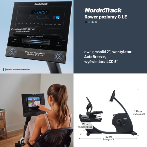 NORDICTRACK ROWER PROGRAMOWANY POZIOMY G LE NORDICTRACK ROWER PROGRAMOWANY POZIOMY G LE