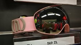 GOGLE ALIEN LIGHT PINK SZYBA SILVER CAT3