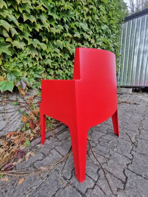 KRZESŁO OGRODOWE SIESTA BOX CZERWONE KRZESŁO OGRODOWE SIESTA BOX CZERWONE