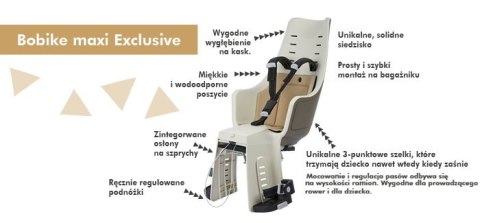 FOTELIK ROWEROWY BOBIKE MAXI EXCLUSIVE 1P&E-BD FOTELIK ROWEROWY BOBIKE MAXI EXCLUSIVE 1P&E-BD