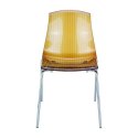 KRZESŁO ALLEGRA AMBER TRANSPARENT KRZESŁO ALLEGRA AMBER TRANSPARENT