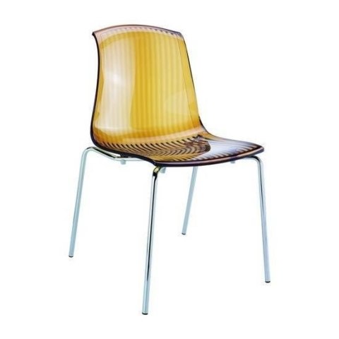 KRZESŁO ALLEGRA AMBER TRANSPARENT KRZESŁO ALLEGRA AMBER TRANSPARENT