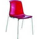 KRZESŁO ALLEGRA RED TRANSPARENT KRZESŁO ALLEGRA RED TRANSPARENT