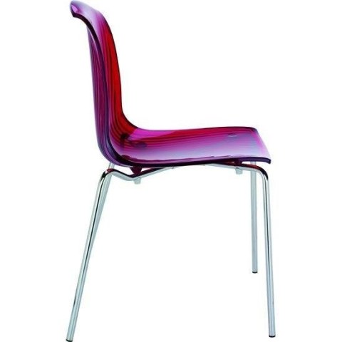 KRZESŁO ALLEGRA RED TRANSPARENT KRZESŁO ALLEGRA RED TRANSPARENT