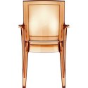 KRZESŁO ARTHUR AMBER TRANSPARENT KRZESŁO ARTHUR AMBER TRANSPARENT