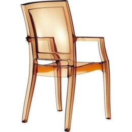 KRZESŁO ARTHUR AMBER TRANSPARENT