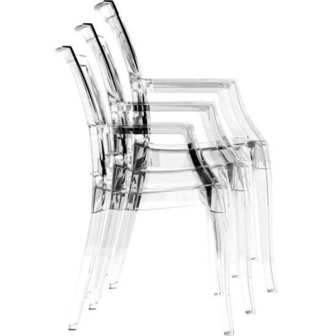 KRZESŁO ARTHUR AMBER TRANSPARENT KRZESŁO ARTHUR AMBER TRANSPARENT