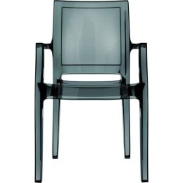 KRZESŁO ARTHUR BLACK TRANSPARENT