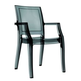 KRZESŁO ARTHUR BLACK TRANSPARENT