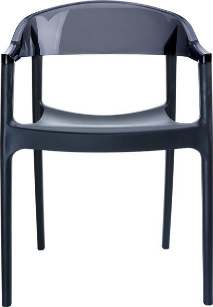 KRZESŁO CARMEN BLACK/ BLACK TRANSPARENT KRZESŁO CARMEN BLACK/ BLACK TRANSPARENT