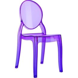 KRZESŁO ELIZABETH BABY VIOLET TRANSPARENT