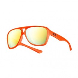 Okulary sportowe NEON Board pomarańczowe (orange fluo), szkła złote