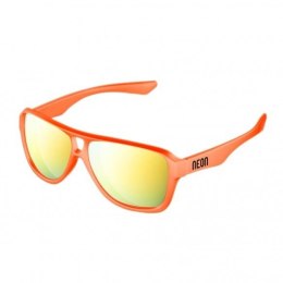 Okulary sportowe NEON Board pomarańczowe (orange fluo), szkła złote