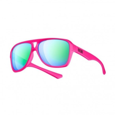 Okulary sportowe NEON Board różowe (pink fluo), szkła zielone Okulary sportowe NEON Board różowe (pink fluo), szkła zielone