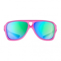 Okulary sportowe NEON Board różowe (pink fluo), szkła zielone