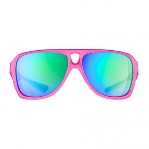 Okulary sportowe NEON Board różowe (pink fluo), szkła zielone Okulary sportowe NEON Board różowe (pink fluo), szkła zielone