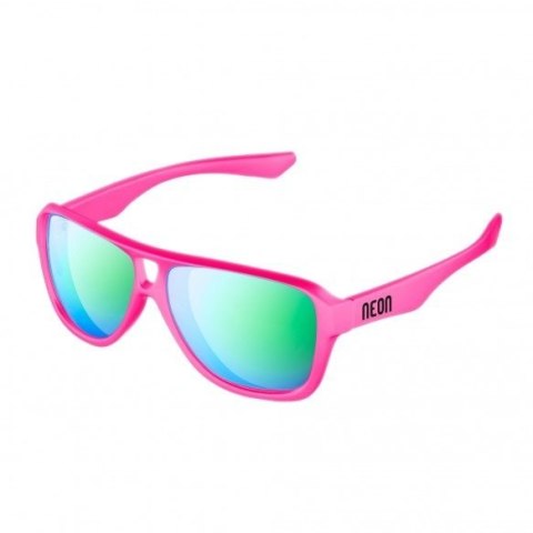 Okulary sportowe NEON Board różowe (pink fluo), szkła zielone Okulary sportowe NEON Board różowe (pink fluo), szkła zielone