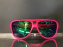 Okulary sportowe NEON Board różowe (pink fluo), szkła zielone Okulary sportowe NEON Board różowe (pink fluo), szkła zielone
