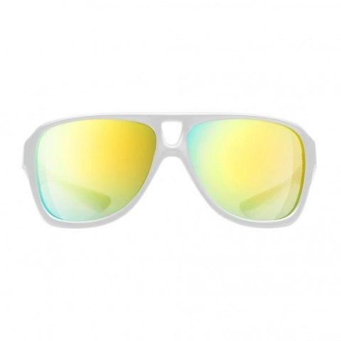 Okulary sportowe NEON Board białe, szkła złote Okulary sportowe NEON Board białe, szkła złote