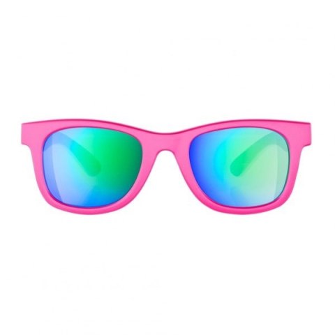 Okulary dziecięce NEON Happy różowe (pink fluo), szkła zielone Okulary dziecięce NEON Happy różowe (pink fluo), szkła zielone
