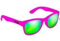 Okulary dziecięce NEON Happy różowe (pink fluo), szkła zielone Okulary dziecięce NEON Happy różowe (pink fluo), szkła zielone