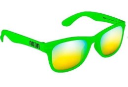 Okulary dziecięce NEON Happy zielone (green fluo), szkła żółte