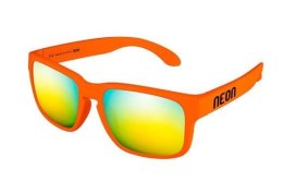 Okulary dziecięce NEON Joker pomarańczowe (orange fluo), szkła złote