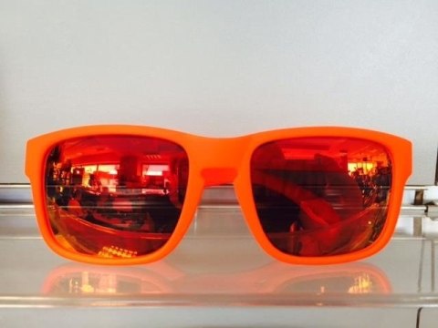 Okulary dziecięce NEON Joker czerwone (red fluo), szkła czerwone Okulary dziecięce NEON Joker czerwone (red fluo), szkła czerwone