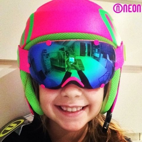 Kask narciarski dla dzieci NEON HERO PLUS pomarańczowy XXXS Kask narciarski dla dzieci NEON HERO PLUS pomarańczowy XXXS