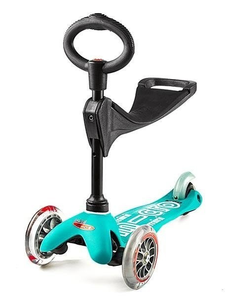 Hulajnoga trójkołowa i jeździk w jednym MINI Micro 3w1 Deluxe turkusowa Hulajnoga trójkołowa i jeździk w jednym MINI Micro 3w1 Deluxe turkusowa