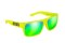 Okulary sportowe NEON Ride żółte (yellow fluo), szkła zielone