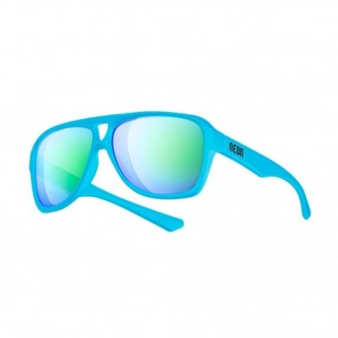 Okulary sportowe NEON Board niebieskie (cyan fluo), szkła niebieskie Okulary sportowe NEON Board niebieskie (cyan fluo), szkła niebieskie