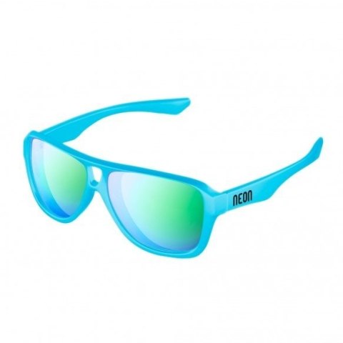 Okulary sportowe NEON Board niebieskie (cyan fluo), szkła niebieskie Okulary sportowe NEON Board niebieskie (cyan fluo), szkła niebieskie