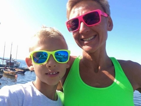 Okulary dziecięce NEON Green białe Okulary dziecięce NEON Green białe