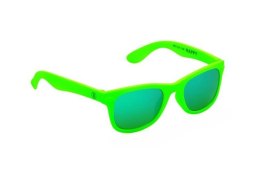 Okulary dziecięce NEON Happy zielone (green fluo), szkła niebieskie