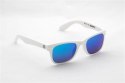 Okulary dziecięce NEON Happy białe, szkła niebieskie Okulary dziecięce NEON Happy białe, szkła niebieskie