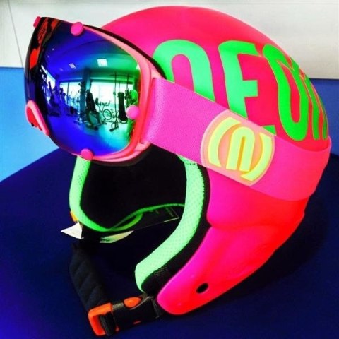 KASK HERO PLUS Pink Fluo/Green KASK HERO PLUS Pink Fluo/Green