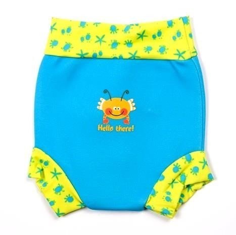 Neoprenowa pieluszka do pływania Happy Nappy turkusowa z żółtym M 3-8m-cy 6-11kg Neoprenowa pieluszka do pływania Happy Nappy turkusowa z żółtym M 3-8m-cy 6-11kg