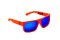 Okulary sportowe NEON Ride czerwone (red fluo), szkła niebieskie