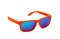 Okulary sportowe NEON Street ORANGE FLUO, szkła niebieskie