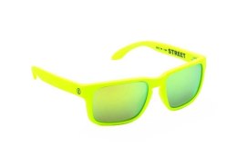 Okulary sportowe NEON Street żółte (yellow fluo), szkła złote