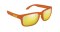 Okulary sportowe NEON Street ORANGE FLUO, szkła złote