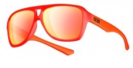 Okulary sportowe NEON Board czerwone (red fluo), szkła czerwone