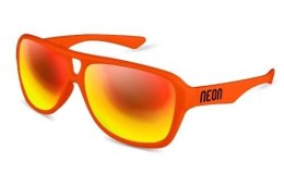Okulary sportowe NEON Board czerwone (red fluo), szkła czerwone