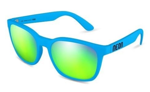 Okulary sportowe NEON Thor niebieskie (cyan fluo), szkła niebieskie Okulary sportowe NEON Thor niebieskie (cyan fluo), szkła niebieskie