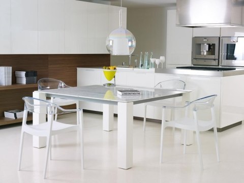 KRZESŁO SIESTA CARMEN WHITE AMBER TRANSPARENT KRZESŁO SIESTA CARMEN WHITE AMBER TRANSPARENT