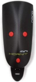 LAMPKA LED I DZWONEK ROWEROWY DWA W JEDNYM MINI HORNIT NANO BLACK LAMPKA LED I DZWONEK ROWEROWY DWA W JEDNYM MINI HORNIT NANO BLACK
