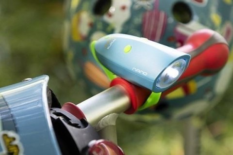 LAMPKA LED I DZWONEK ROWEROWY DWA W JEDNYM MINI HORNIT NANO NIEBIESKA LAMPKA LED I DZWONEK ROWEROWY DWA W JEDNYM MINI HORNIT NANO NIEBIESKA