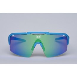 Okulary rowerowe NEON Arrow oprawka CYAN - SZKŁA X9 GREEN CAT3 + SZKŁA CAT 0